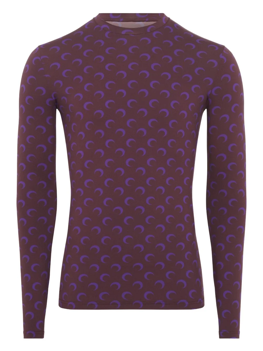 moon-print jersey long-sleeved T-shirt - 1
