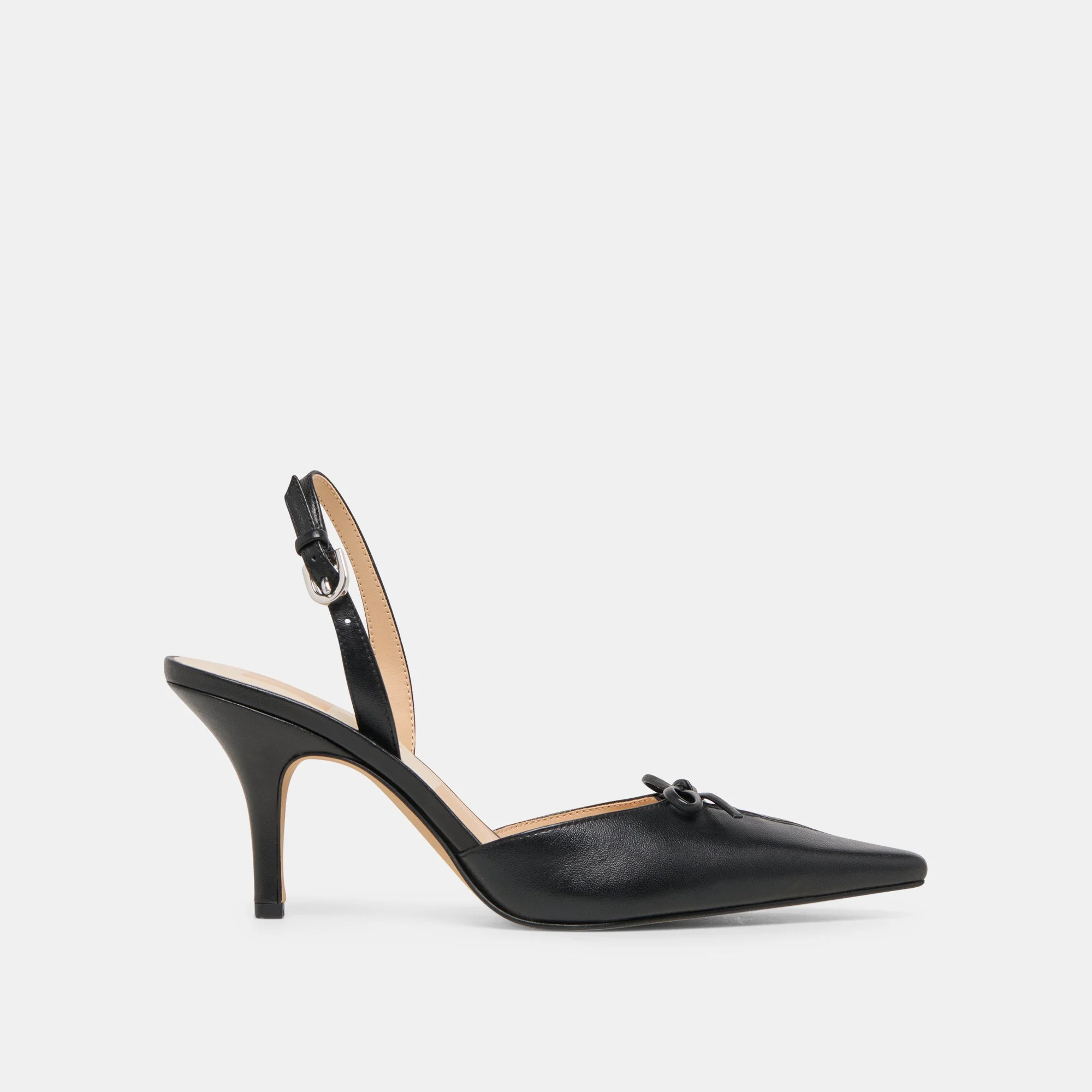HAMYA HEELS BLACK LEATHER - 1