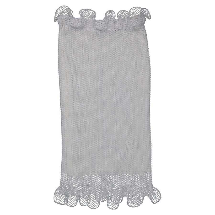 Burberry Ladies Optic White Ruffled Detail Fishnet Pencil Skirt - 2
