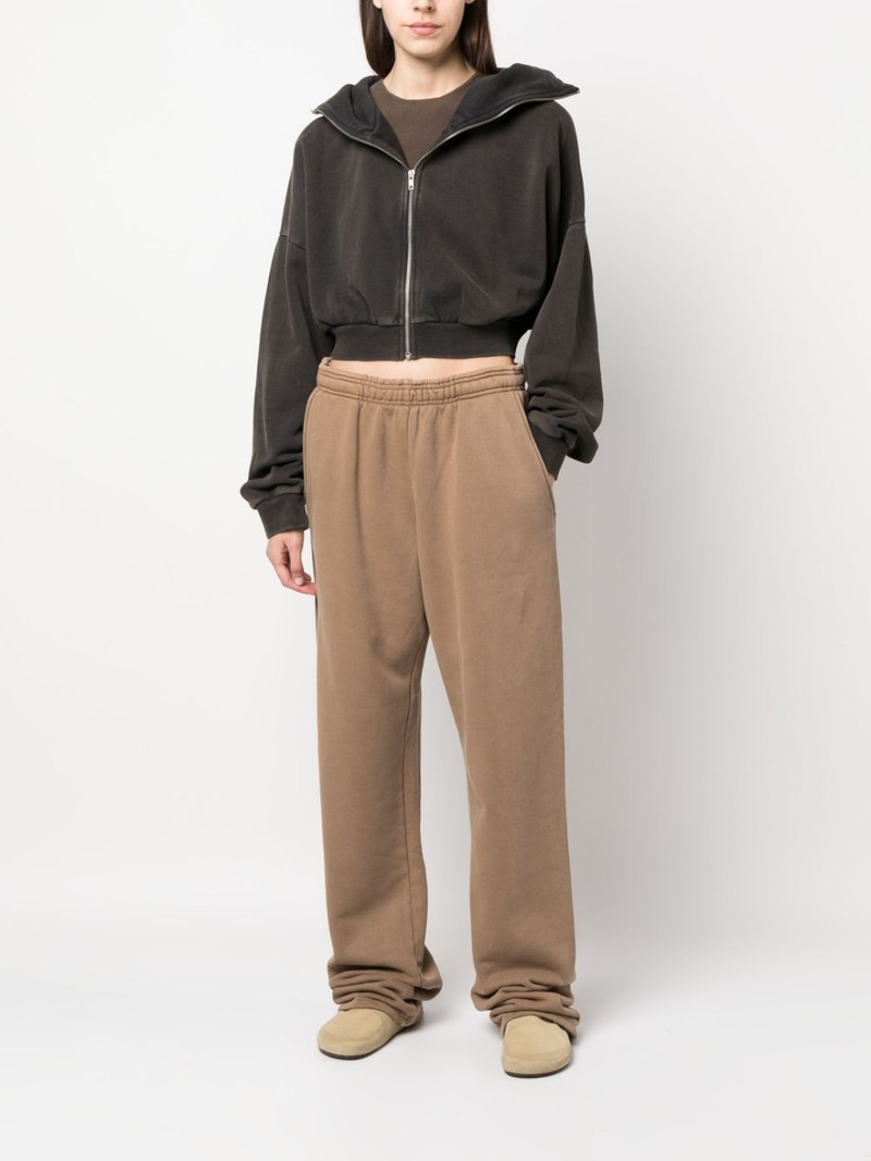 entire studios faded-effect zip-up hoodie outlook