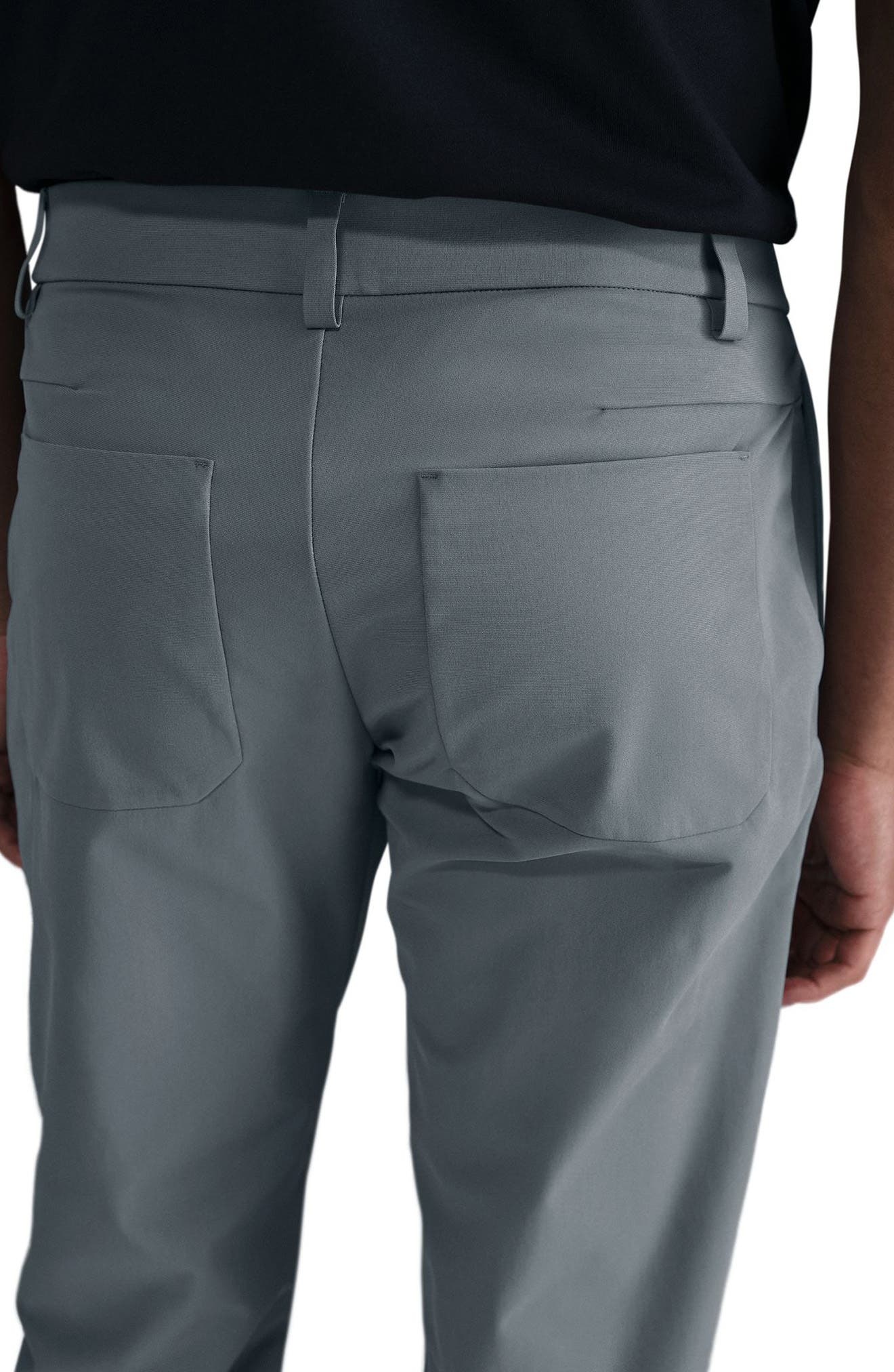 Nike 24.7 PerfectStretch Dri-FIT Regular Fit Flat Front Pants in Smoke Grey/Nano Grey at Nordstrom - 4