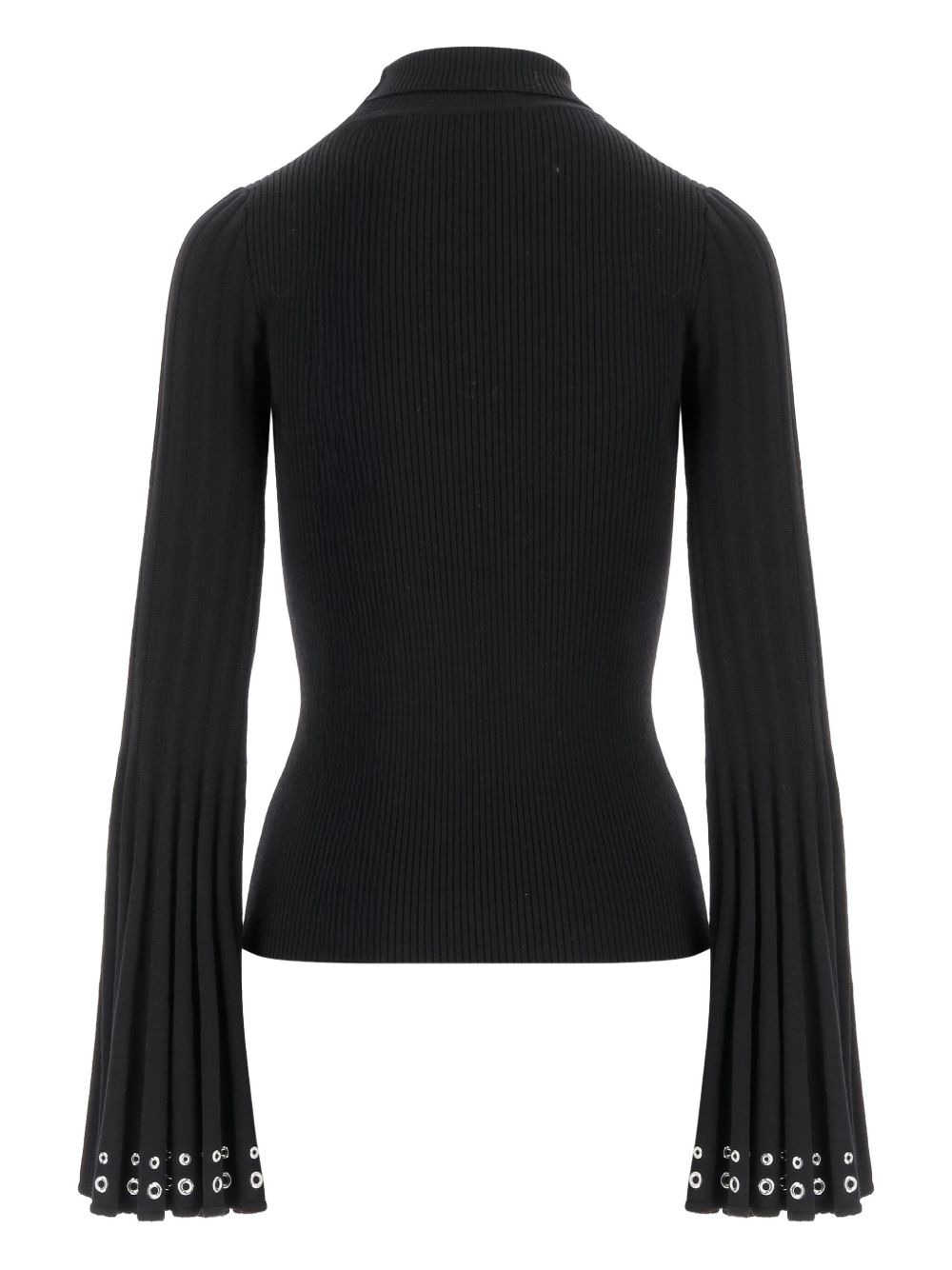 bell-sleeve embellished sweater - 2