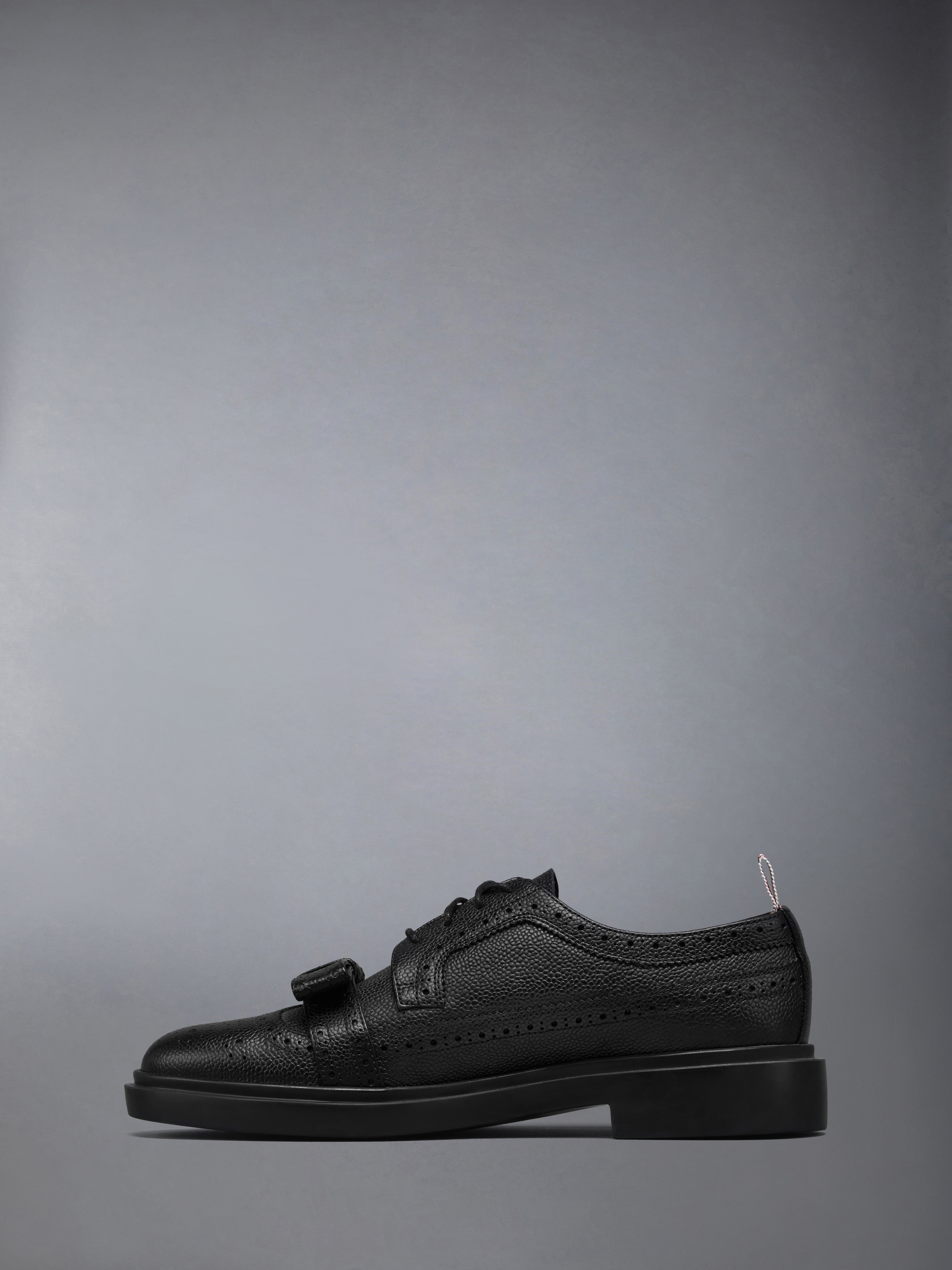 PEBBLE GRAIN LIGHTWEIGHT RUBBER SOLE BOW LONGWING BROGUES - 3