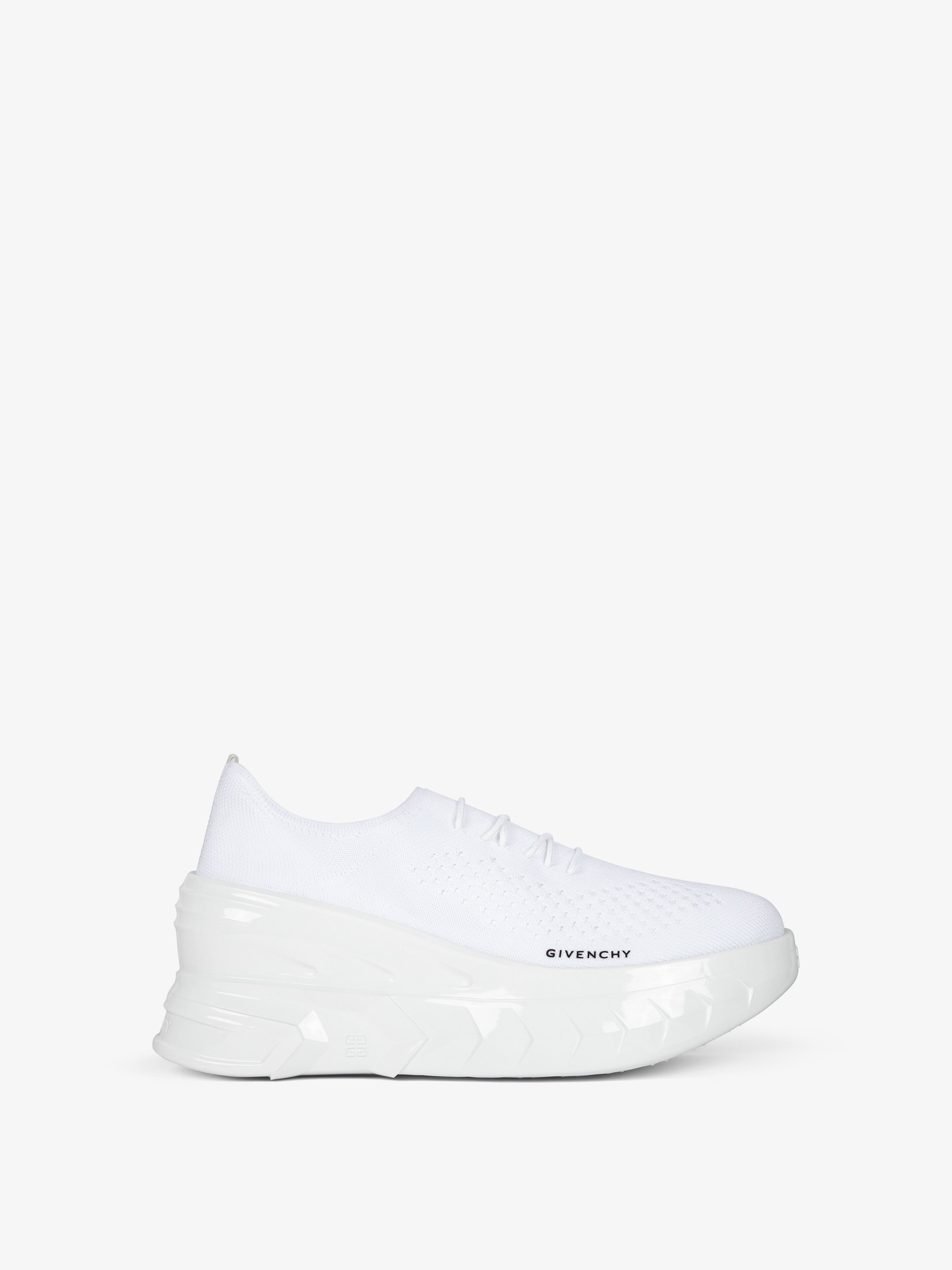 MARSHMALLOW WEDGE SNEAKERS IN RUBBER AND KNIT - 1