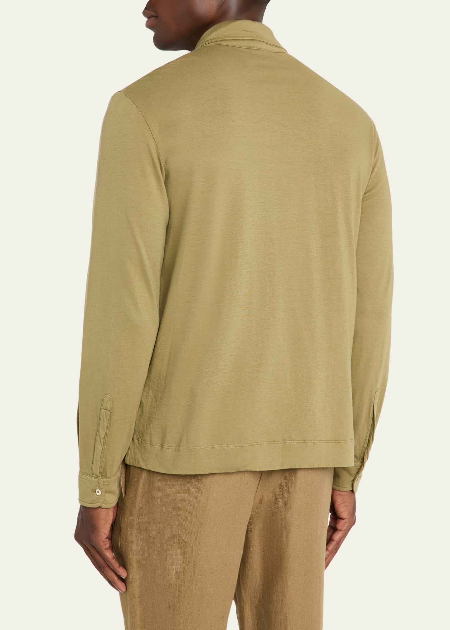 Men's Cotton-Cashmere Polo Shirt - 3