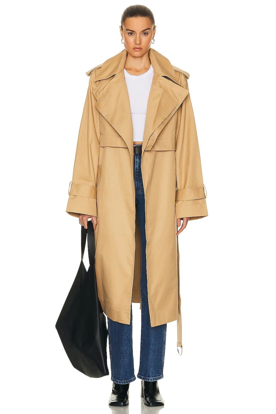 Convertible Trench Coat ルシェルブルー LE CIEL BLEU（ルシェルブルー）の「ダブルフェイスロングコート