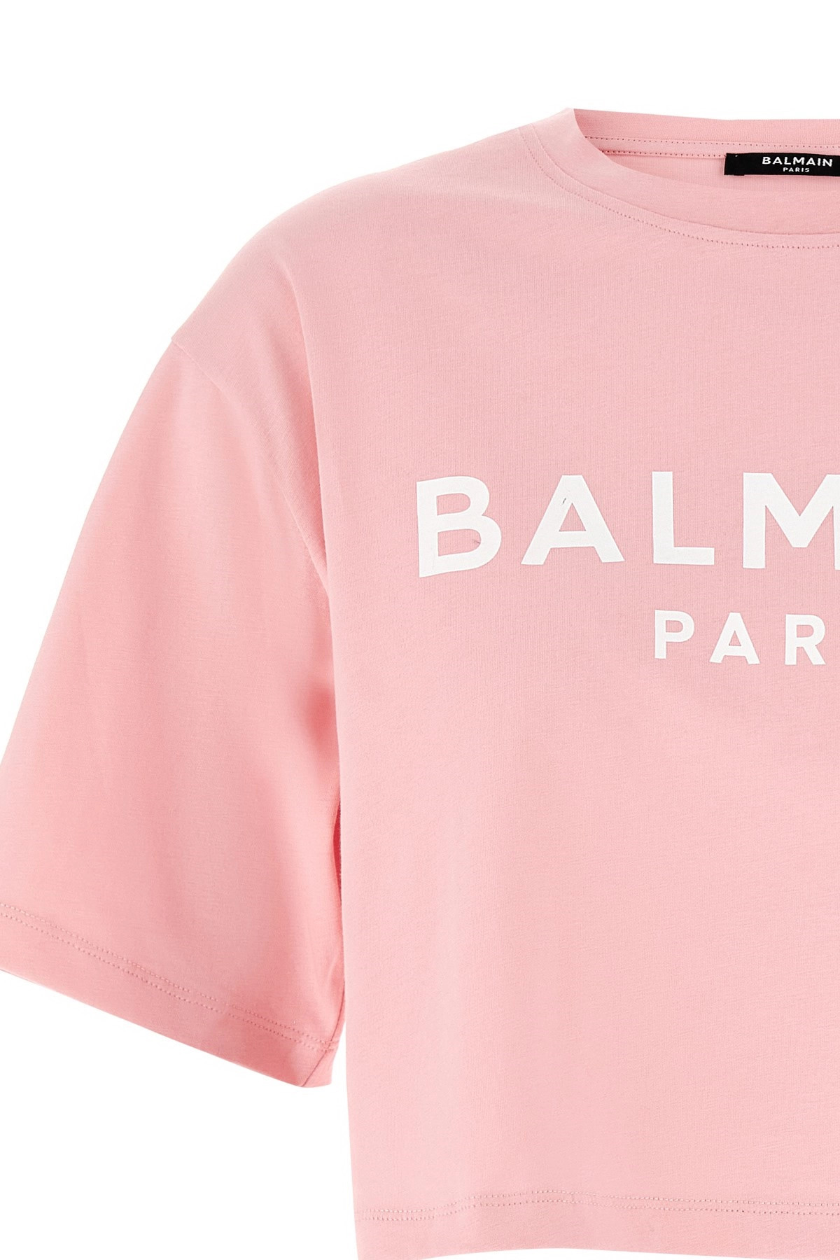 Logo crop T-shirt - 4