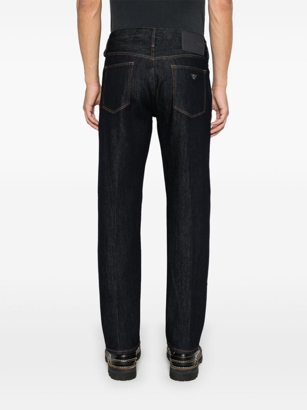 logo-plaque straight-leg jeans - 4