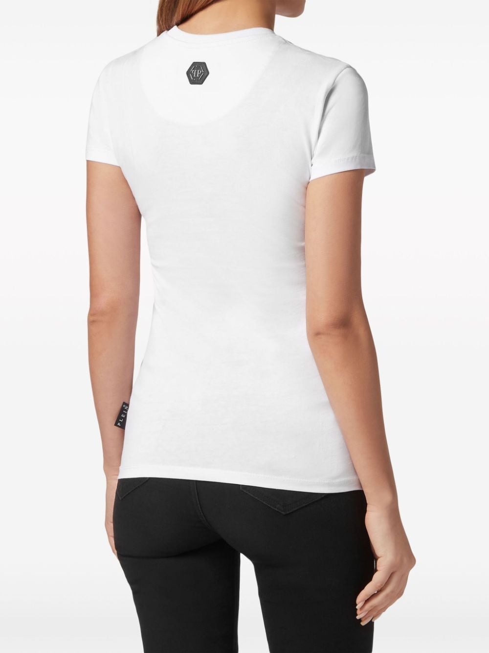logo-embellished cotton T-shirt - 4