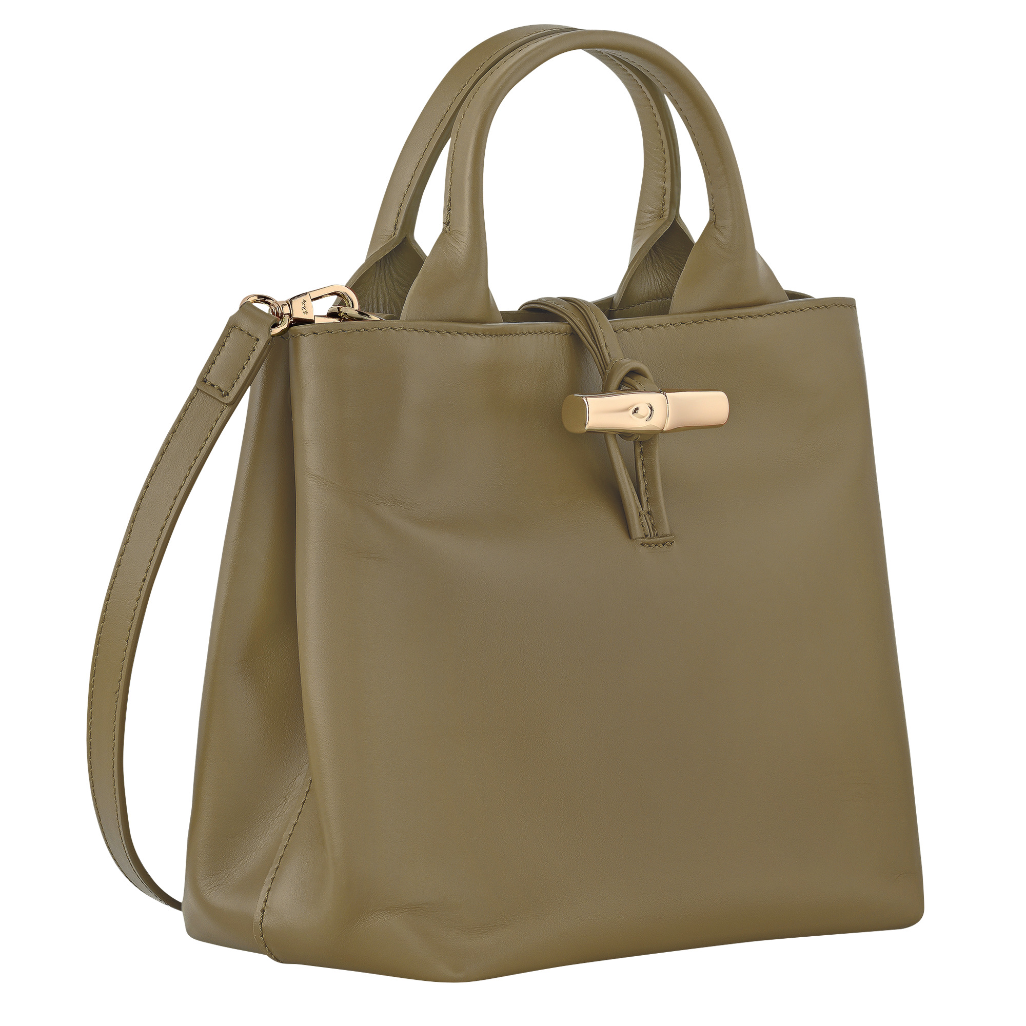 Le Roseau S Handbag Olive - Leather - 3