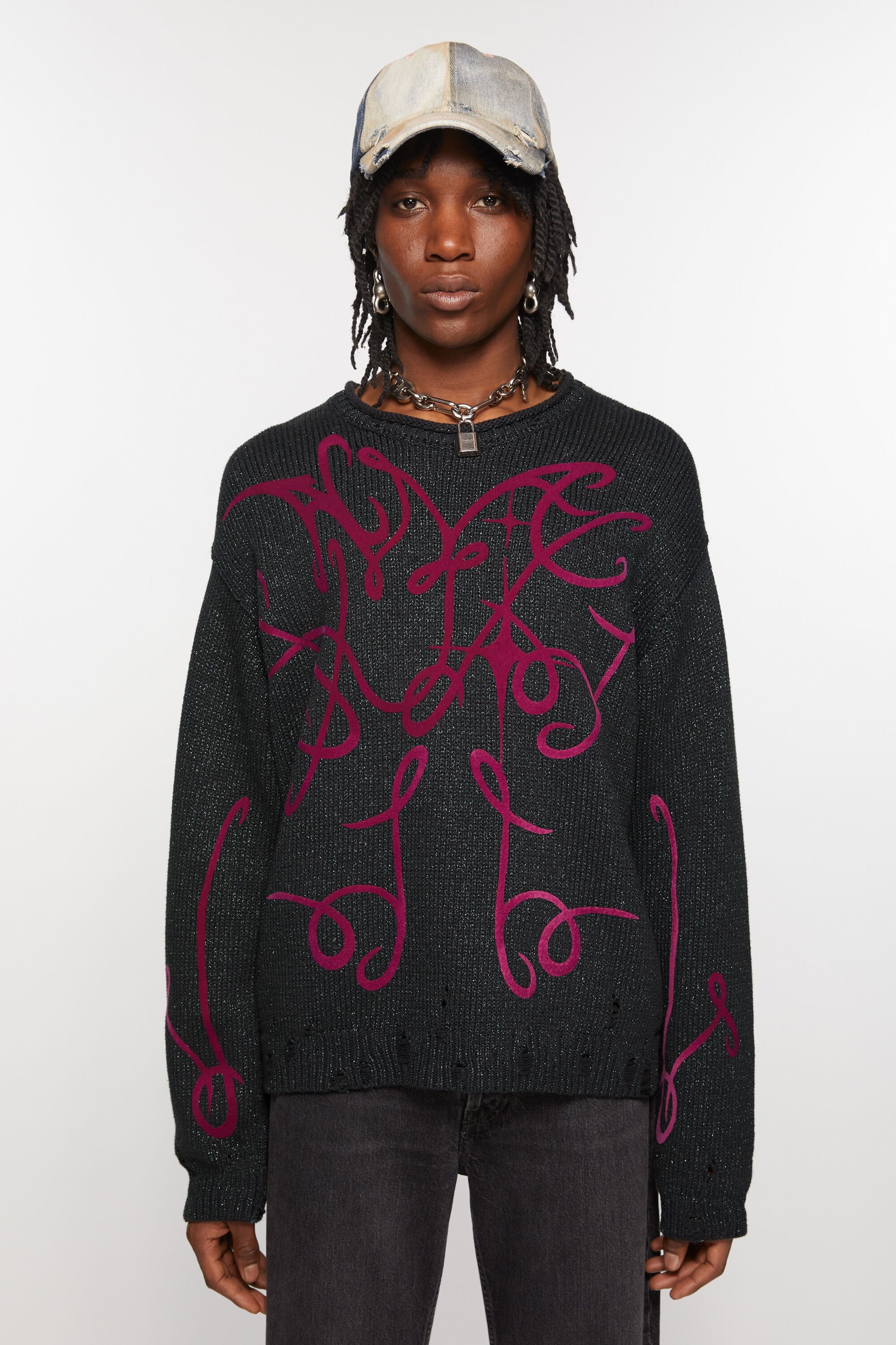 Printed jumper - Grey/multi - 2