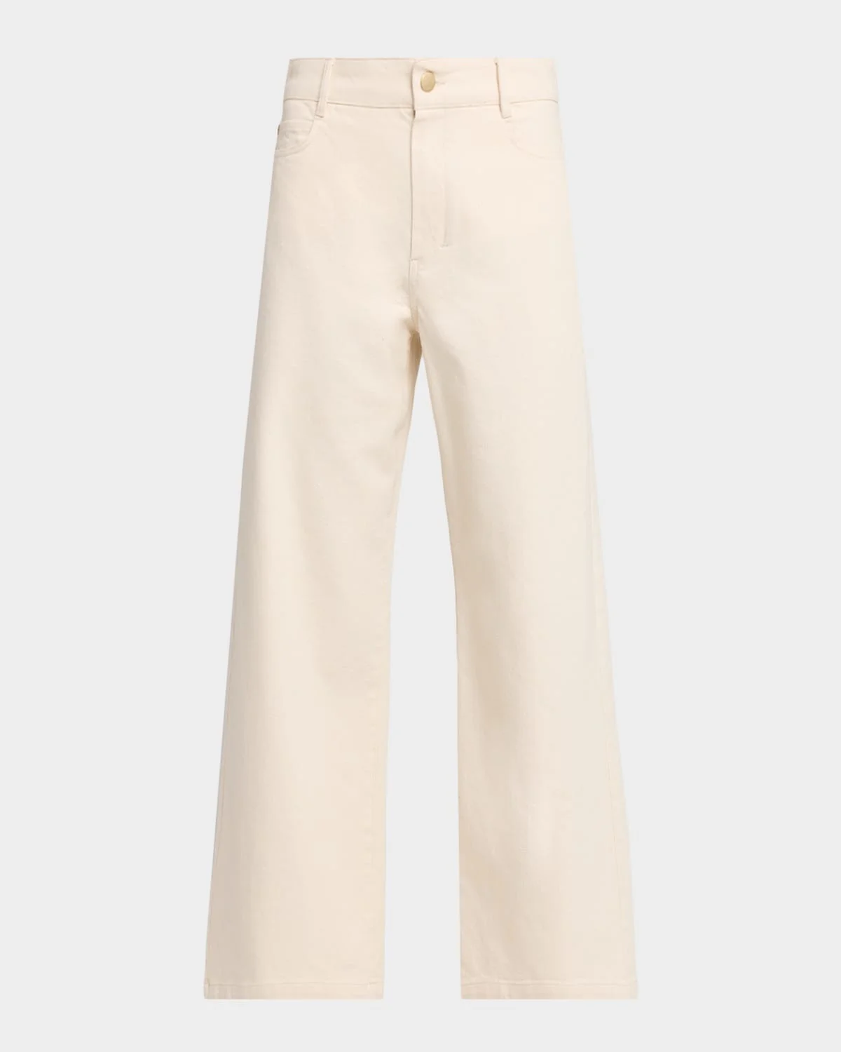 Zarina Cropped Wide-Leg Cotton Pants - 1
