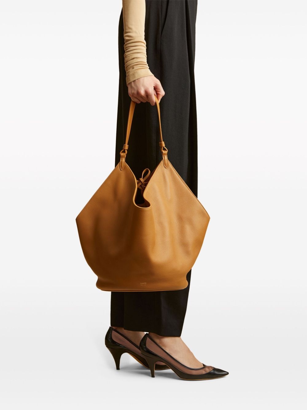 medium The Lotus leather tote bag - 2