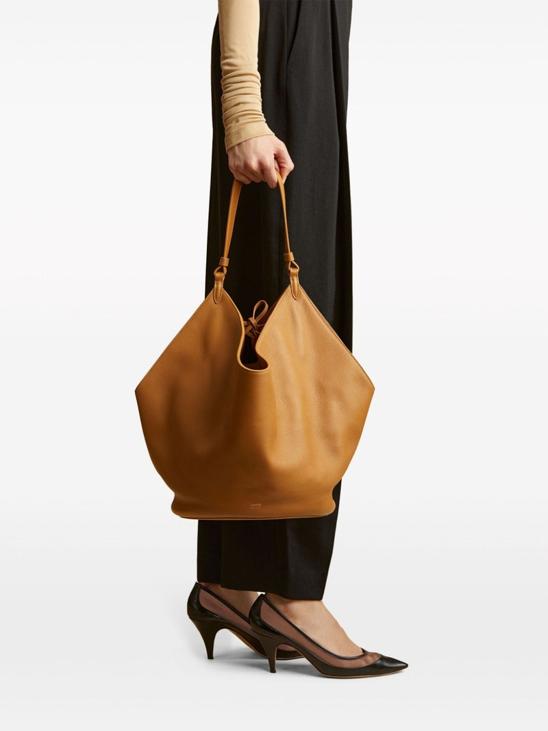 KHAITE medium The Lotus leather tote bag outlook