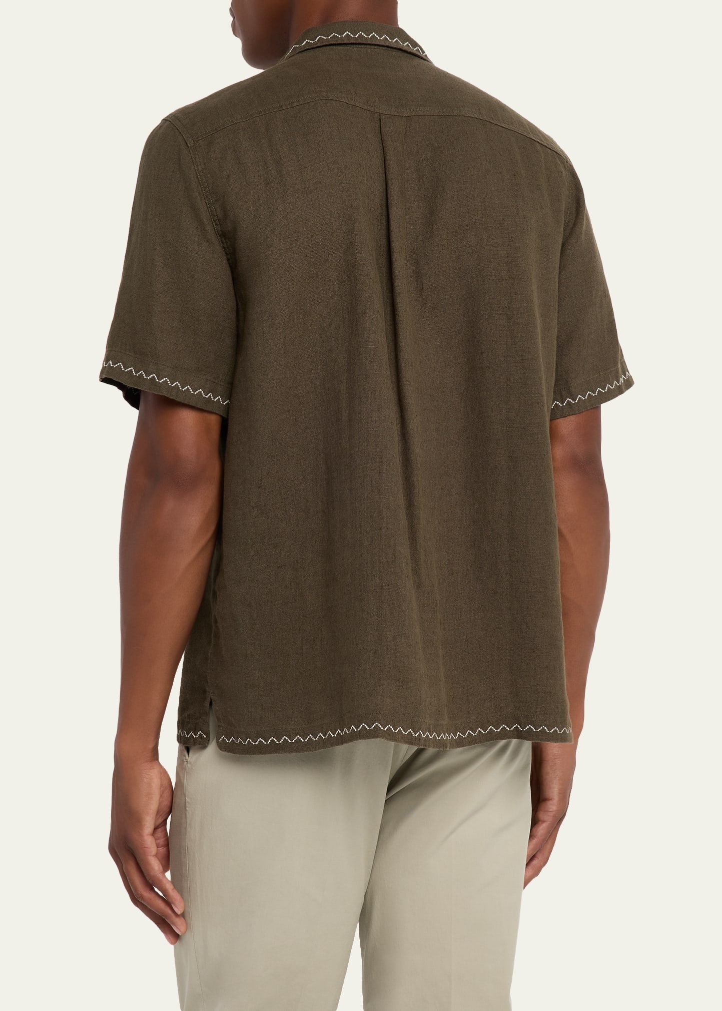 Men's Flavio Palmeira Linen Camp Shirt - 3