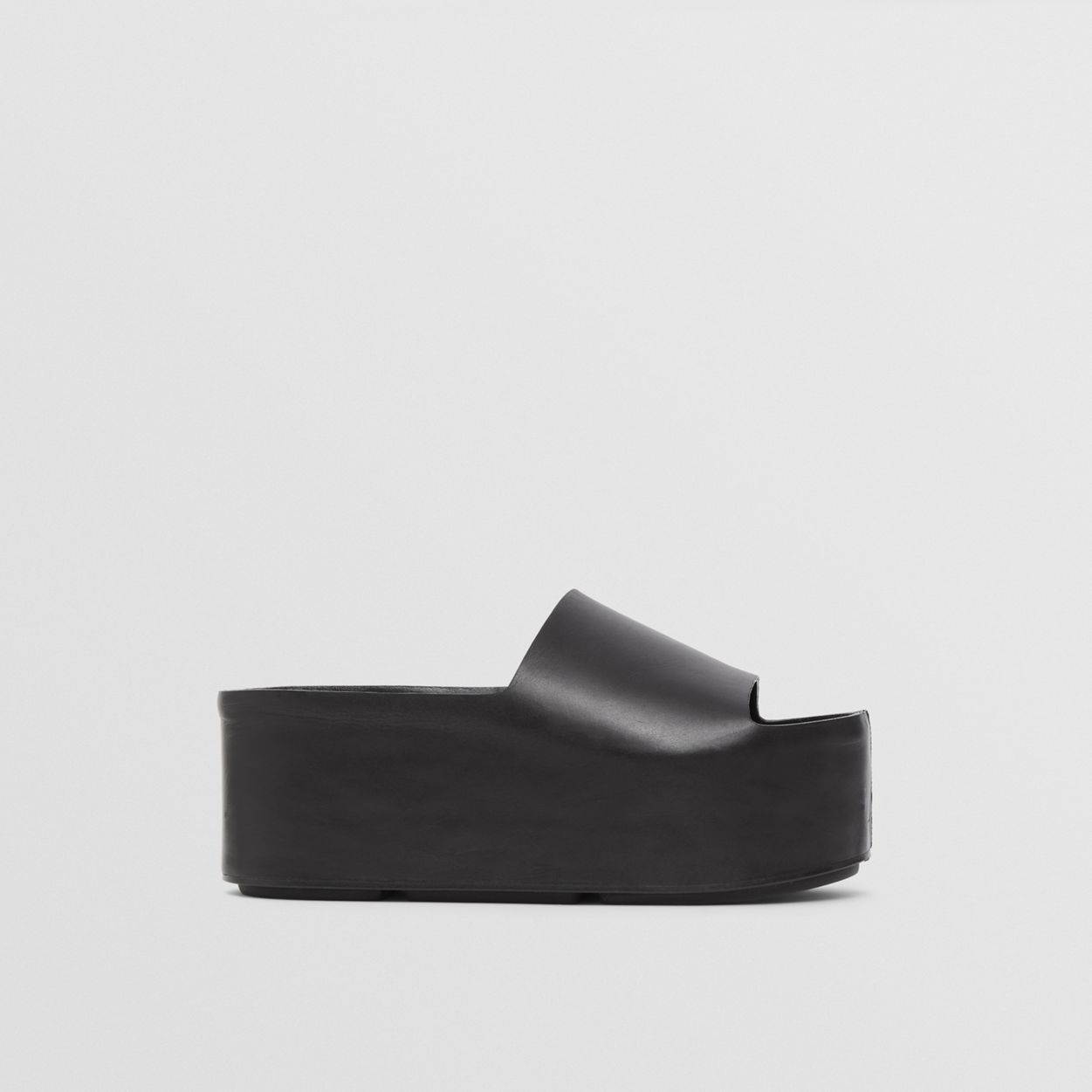 Leather Platform Sandals - 6