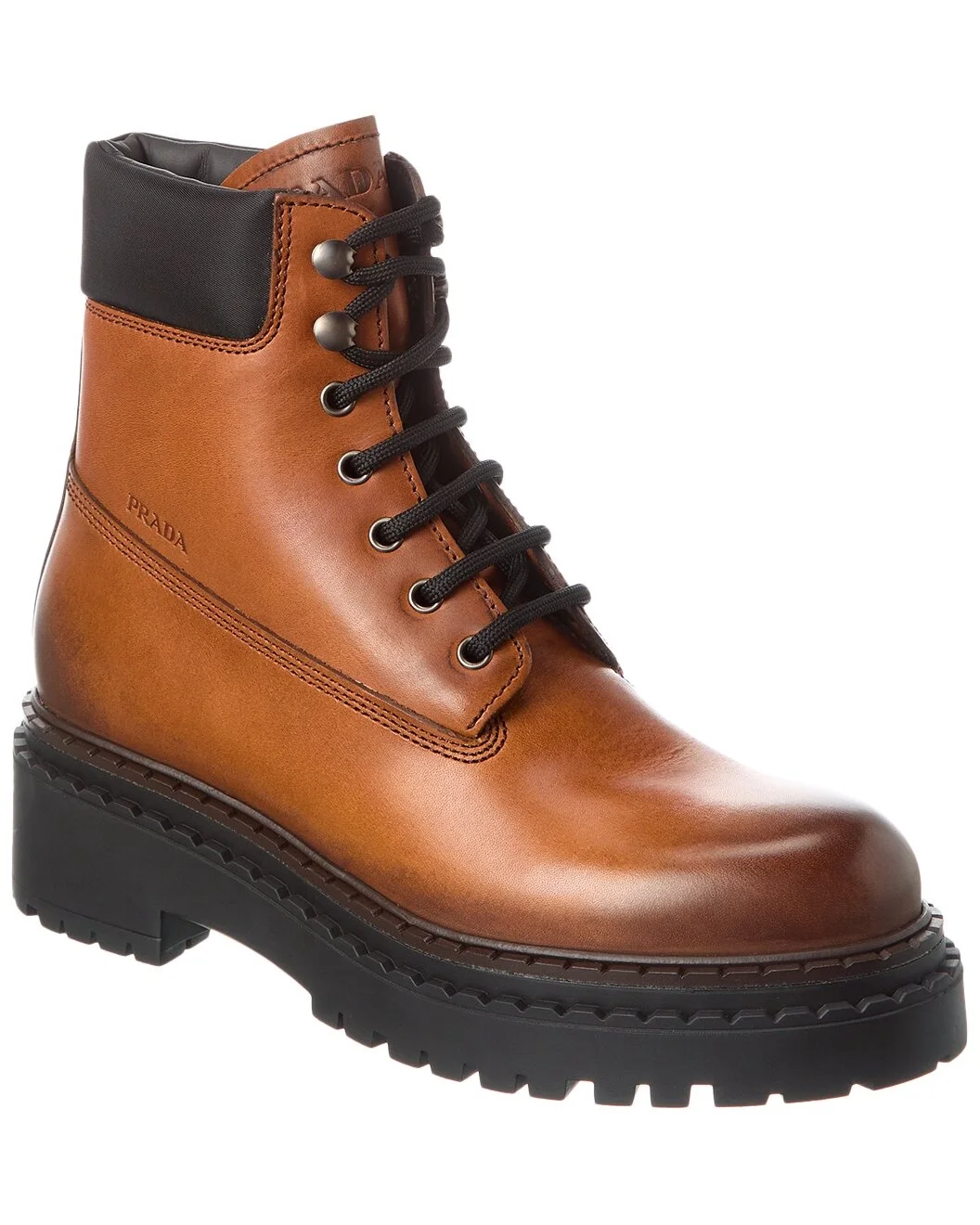 Prada Logo Leather Boot - 1