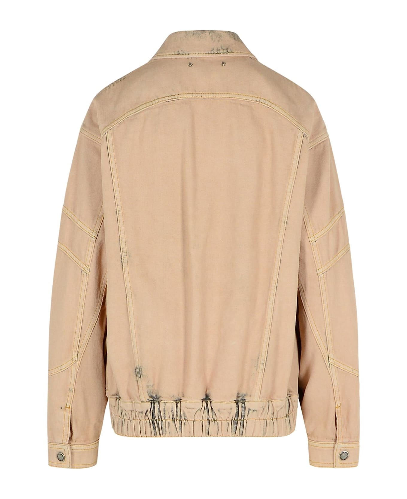 'nancy' Pink Cotton Bomber Jacket - 2