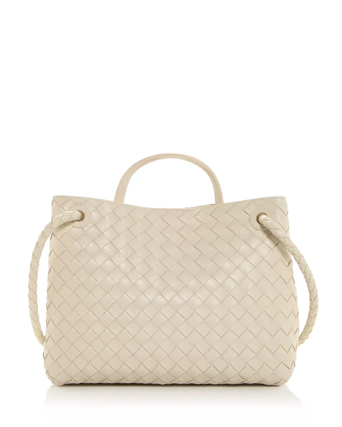 Medium Andiamo Intrecciato Leather Shoulder Bag - 4