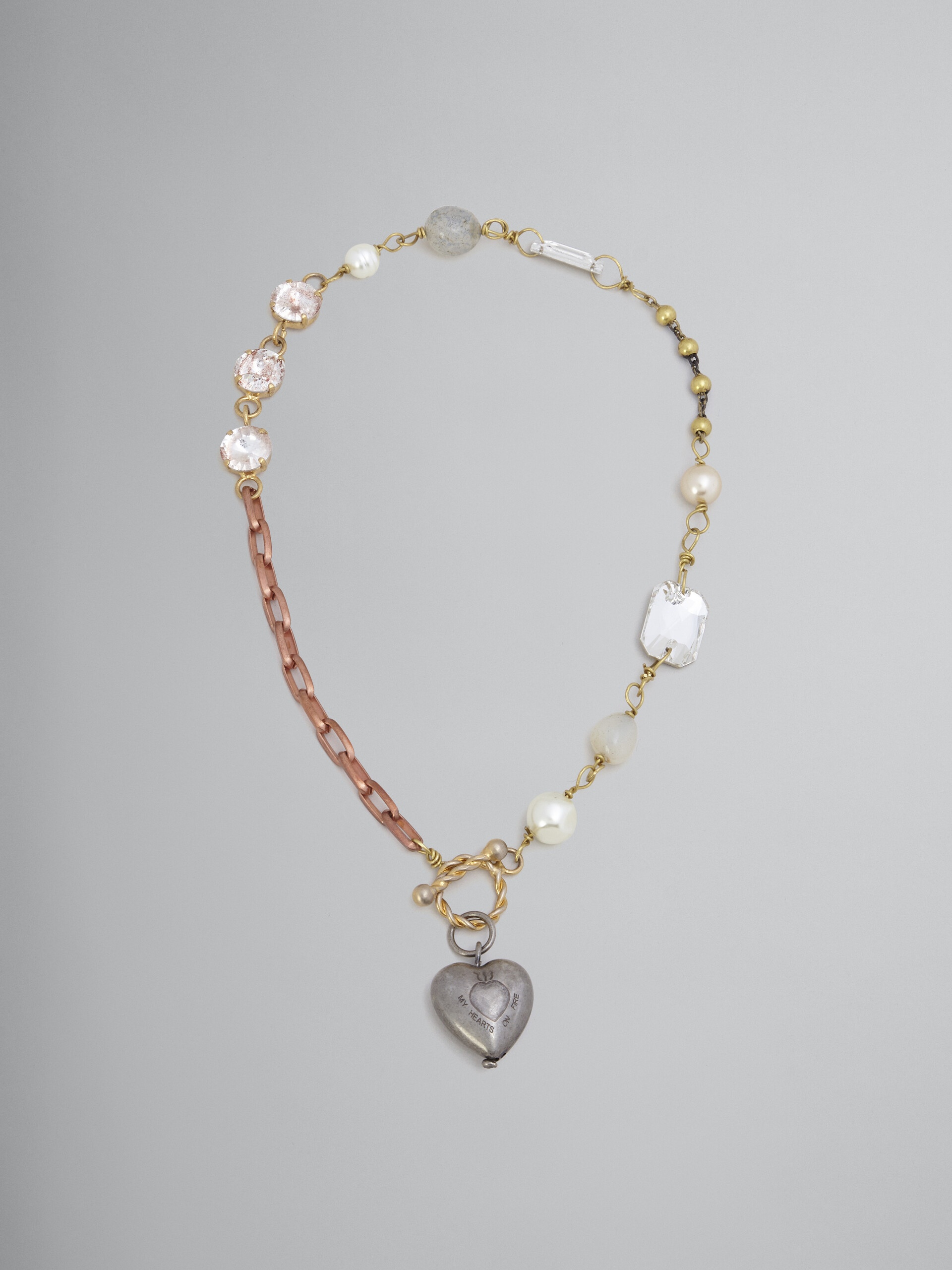 LUCKY HEARTS PENDANT CHAIN NECKLACE - 1