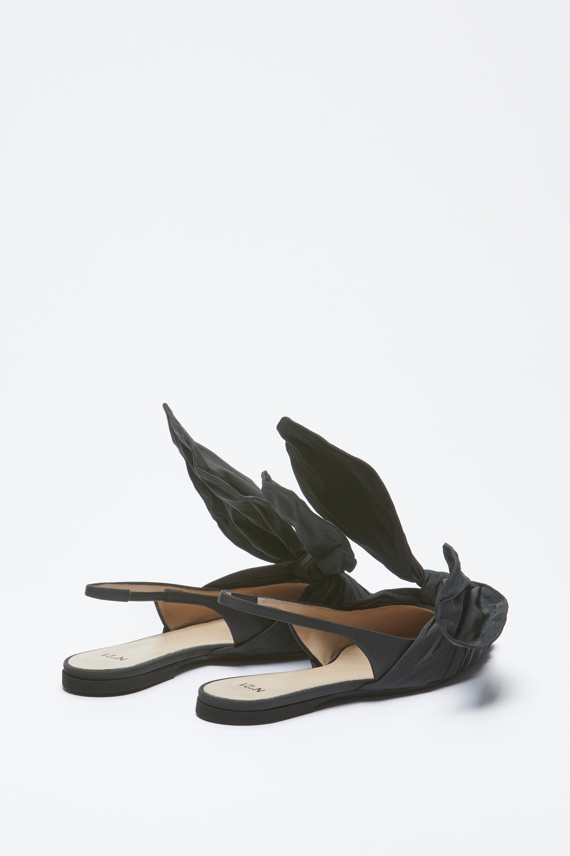 BOW-DETAIL SLINGBACK BALLET PUMPS - 3