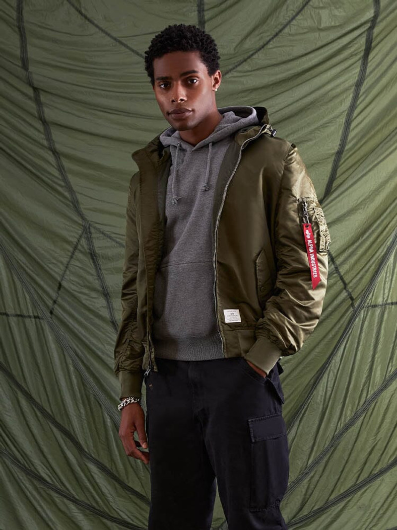 ALPHA INDUSTRIES L-2B HOODED GEN II BOMBER JACKET outlook
