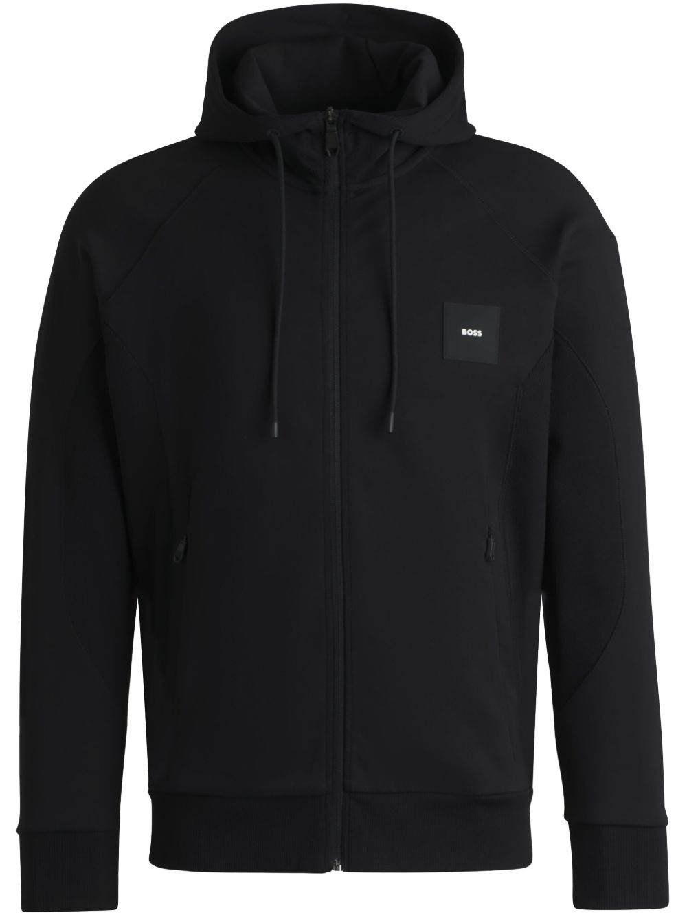 logo-appliqué hoodie - 1