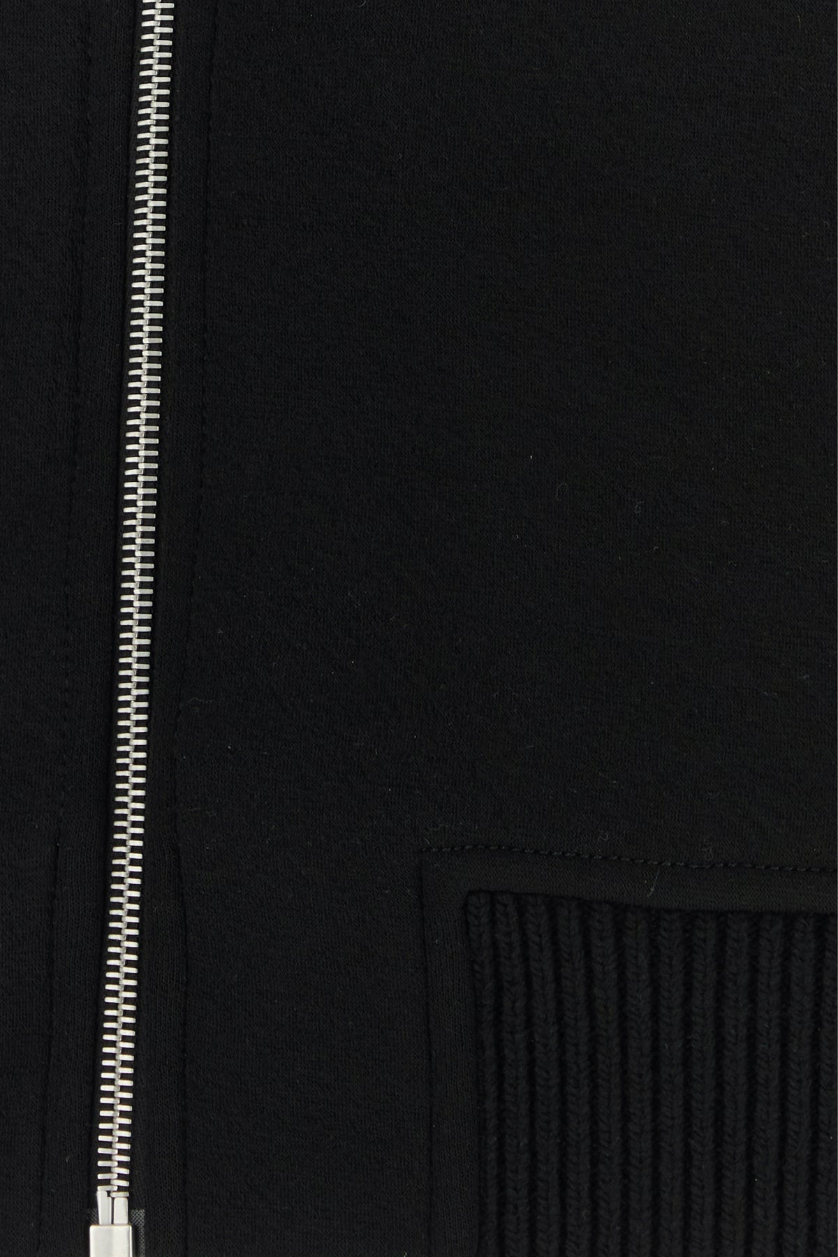 Black wool blend bomber jacket - 5