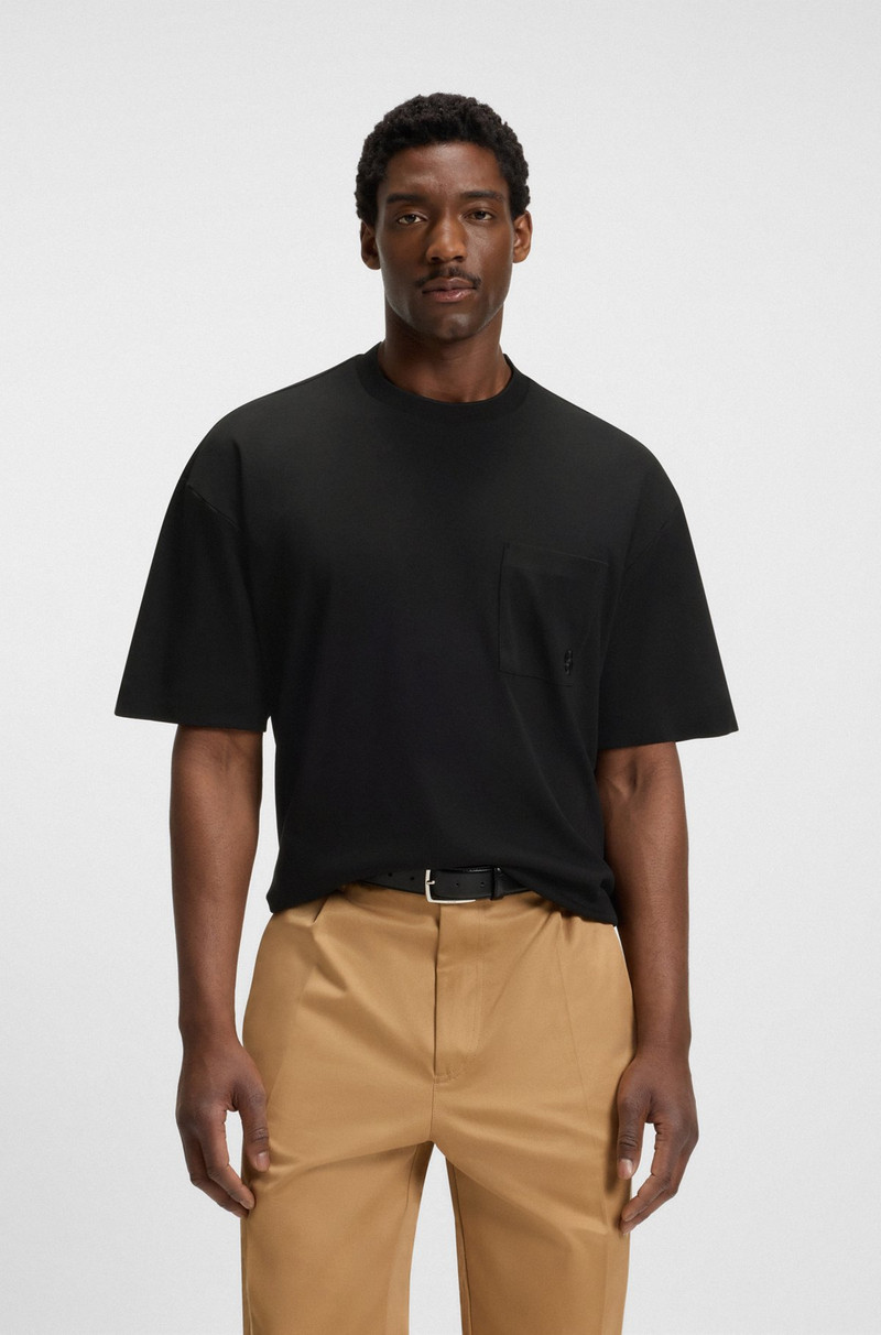 MERCERIZED-COTTON T-SHIRT WITH DOUBLE B MONOGRAM 2