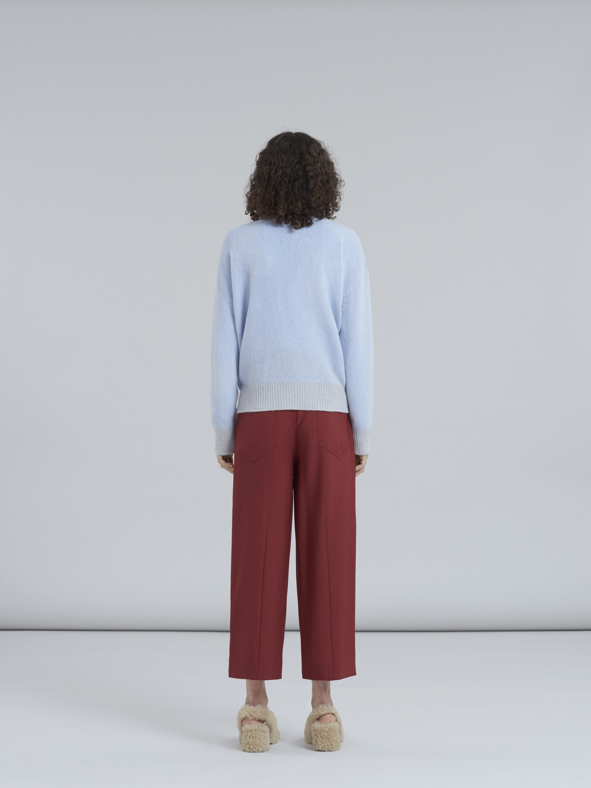 TROPICAL WOOL CROPPED MASCULINE TROUSERS - 3