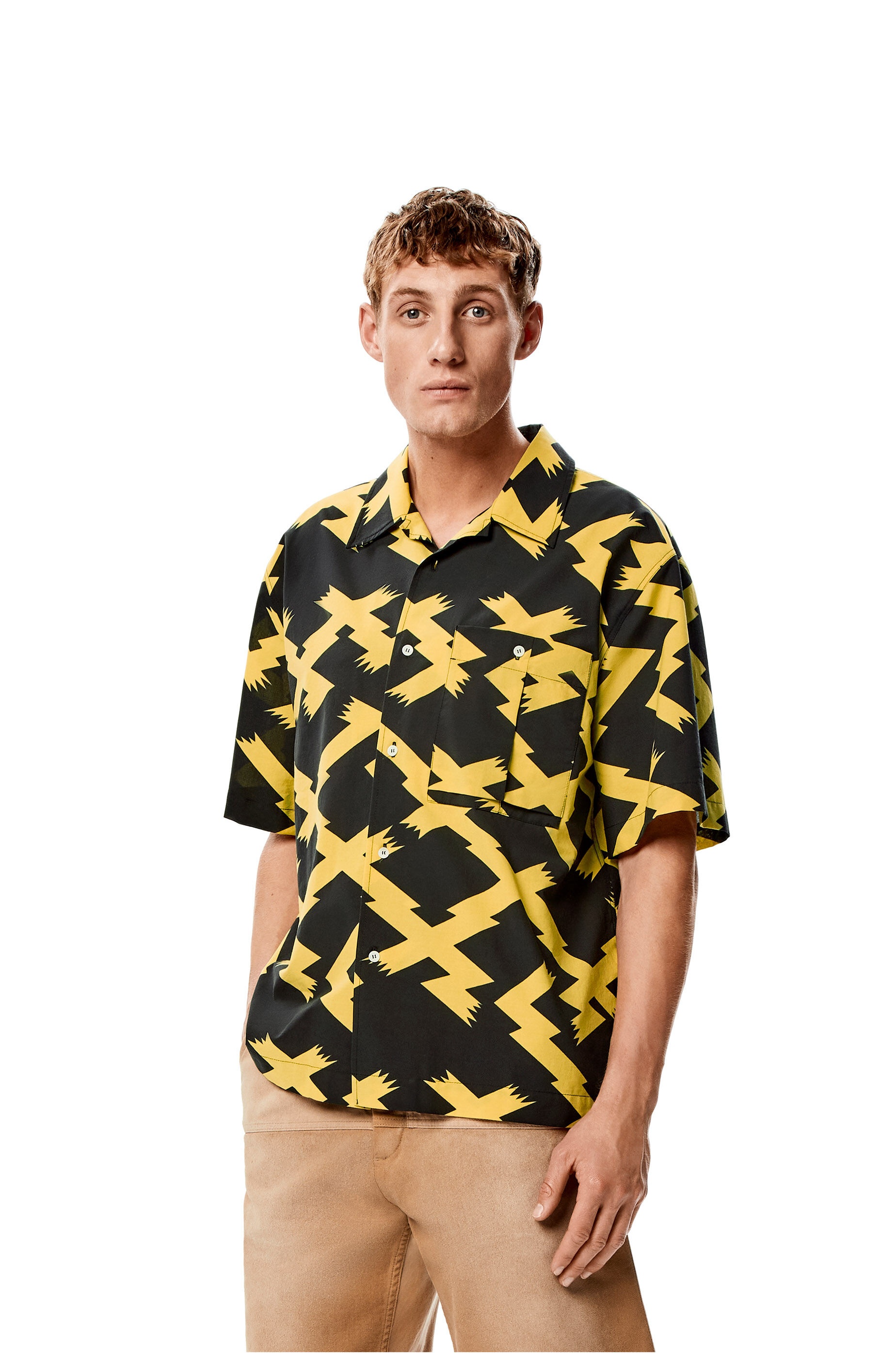 Allover print shirt in cotton - 3