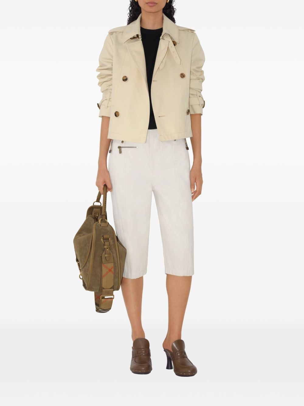 ruched cotton t-shirt - 2