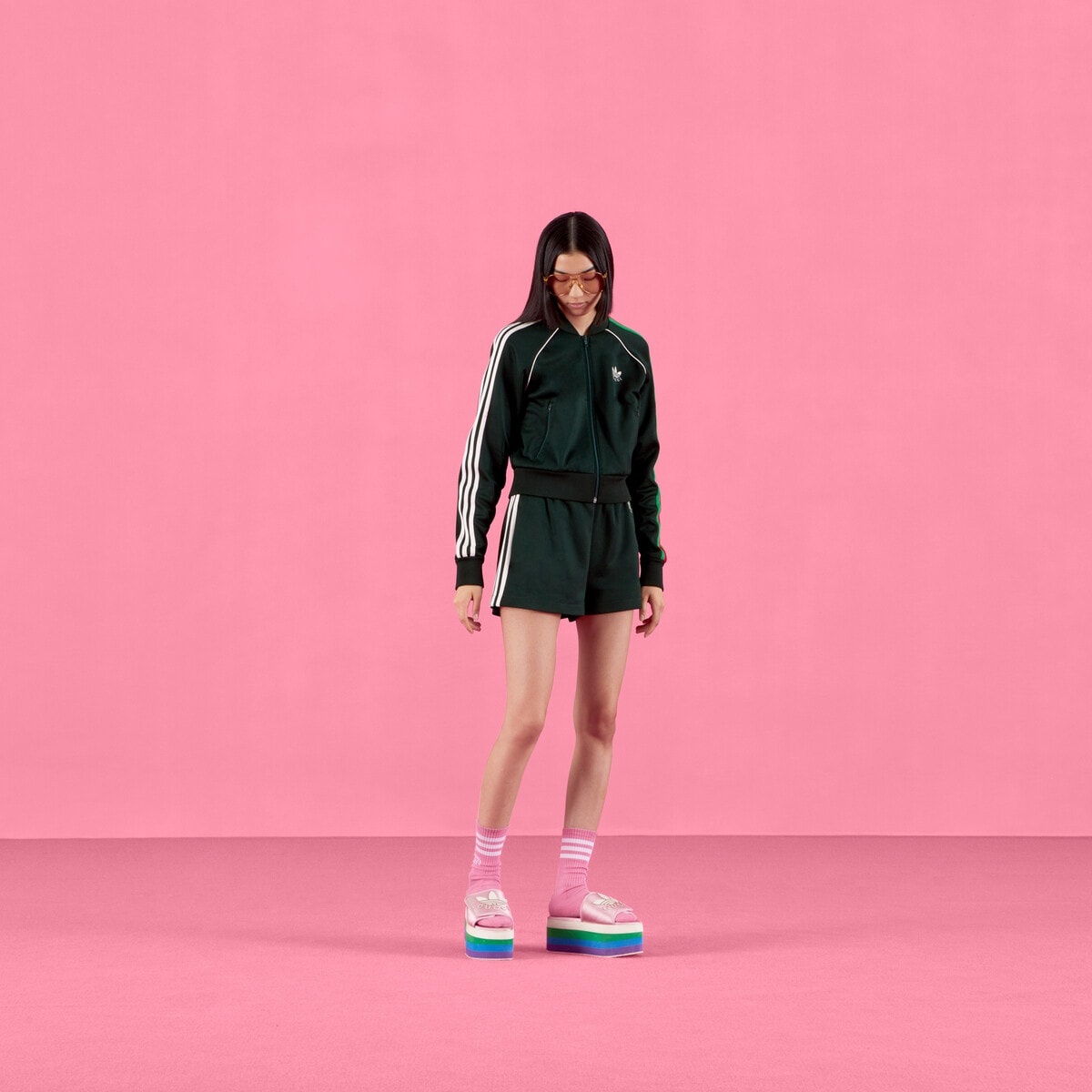 adidas x Gucci jersey shorts - 2
