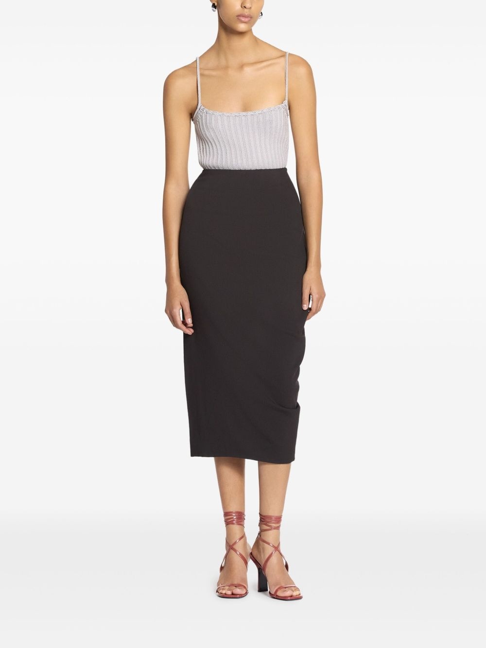 ribbed knit top - 2