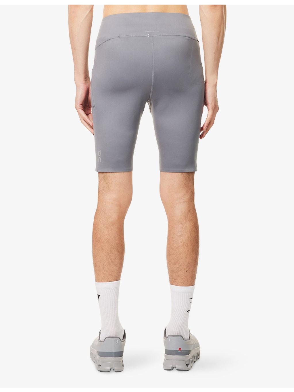 Train Tights 1/2 Slim-Fit Stretch-Woven Shorts - 4