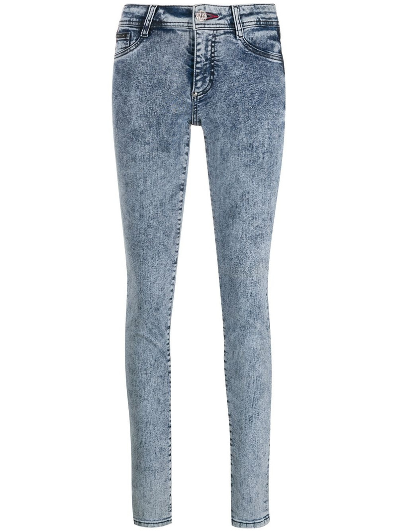 acid wash denim leggings 1