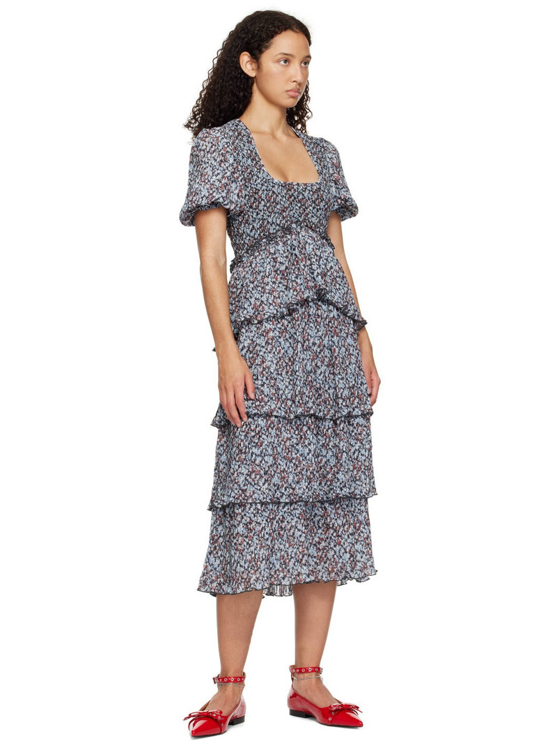 GANNI Red Eyelet Jewel Ballerina Flats outlook