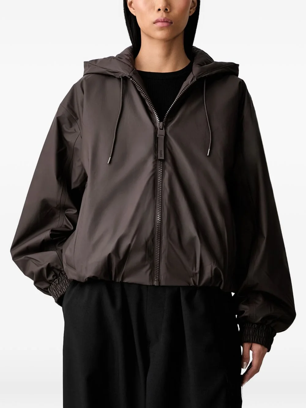 hooded zip-up jacket - 1
