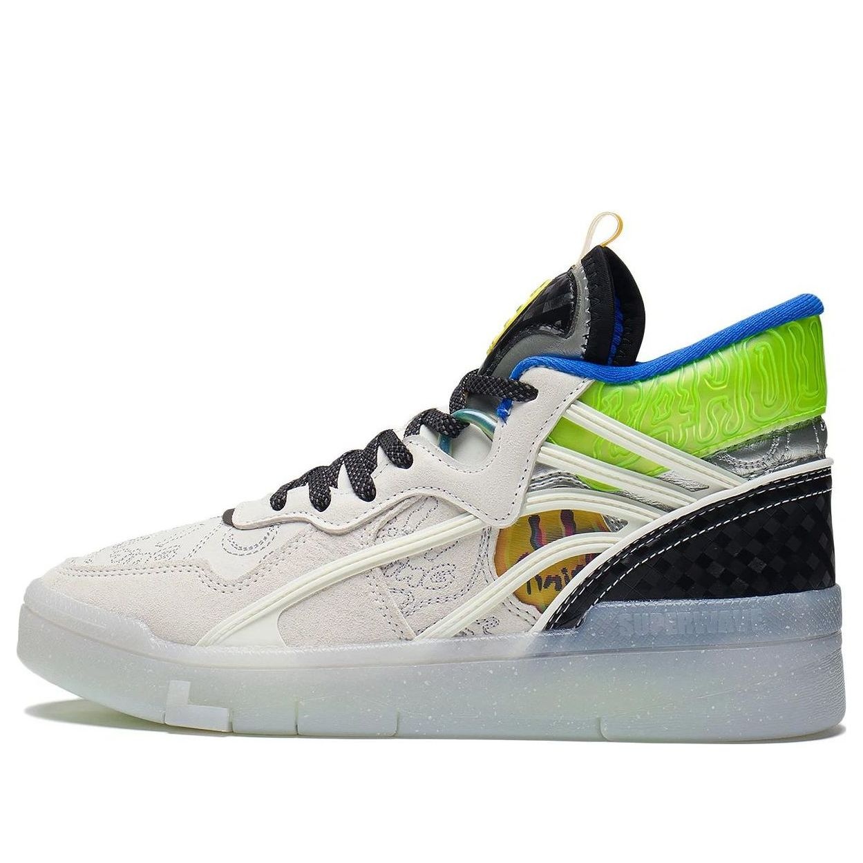 (WMNS) Li-Ning Superwave Mid 'White Blue Green' AGCS284-1 - 1