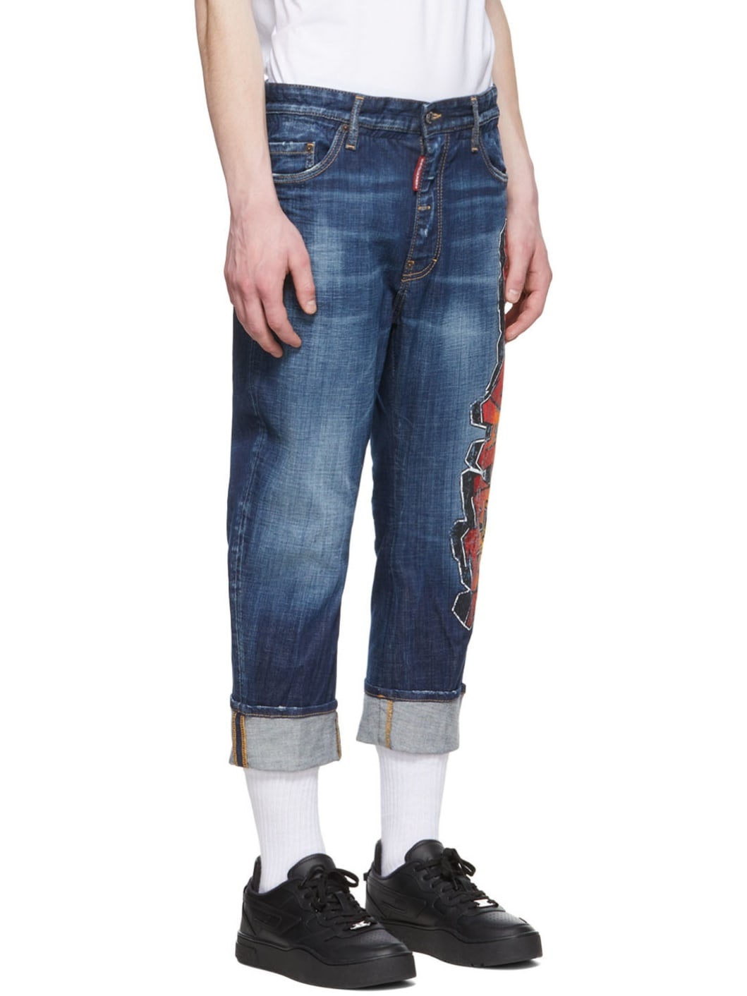 Blue Clean Wash Jeans - 2