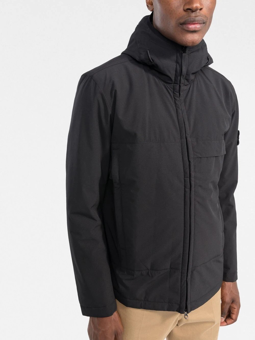 Compass-patch hooded jacket - 3