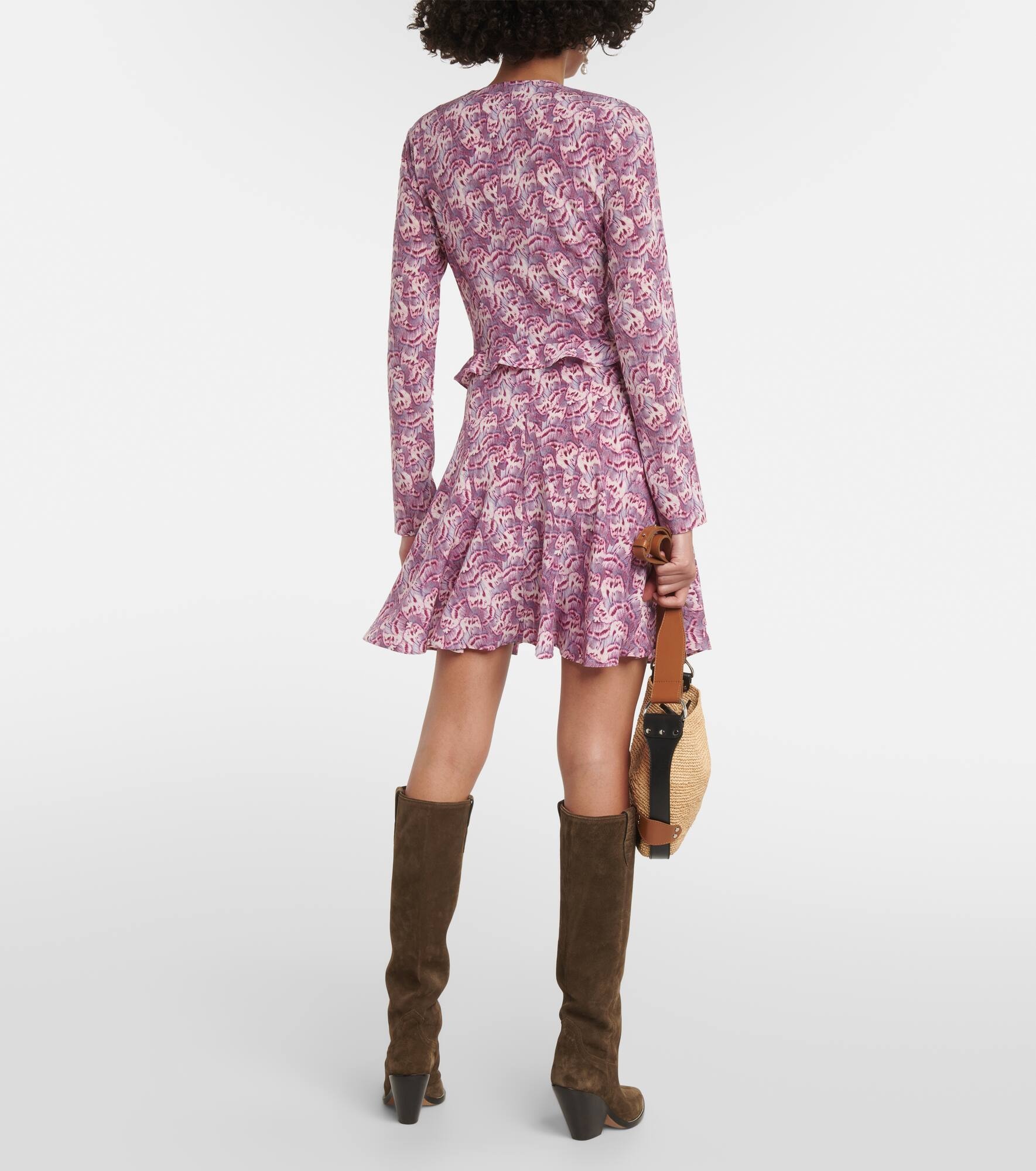 Usmara printed silk-blend minidress - 3