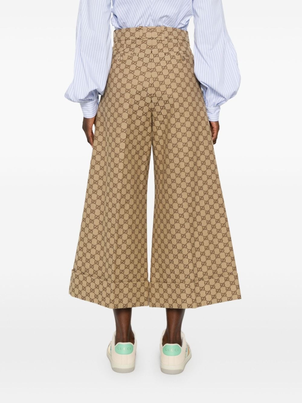 GG canvas trousers - 4