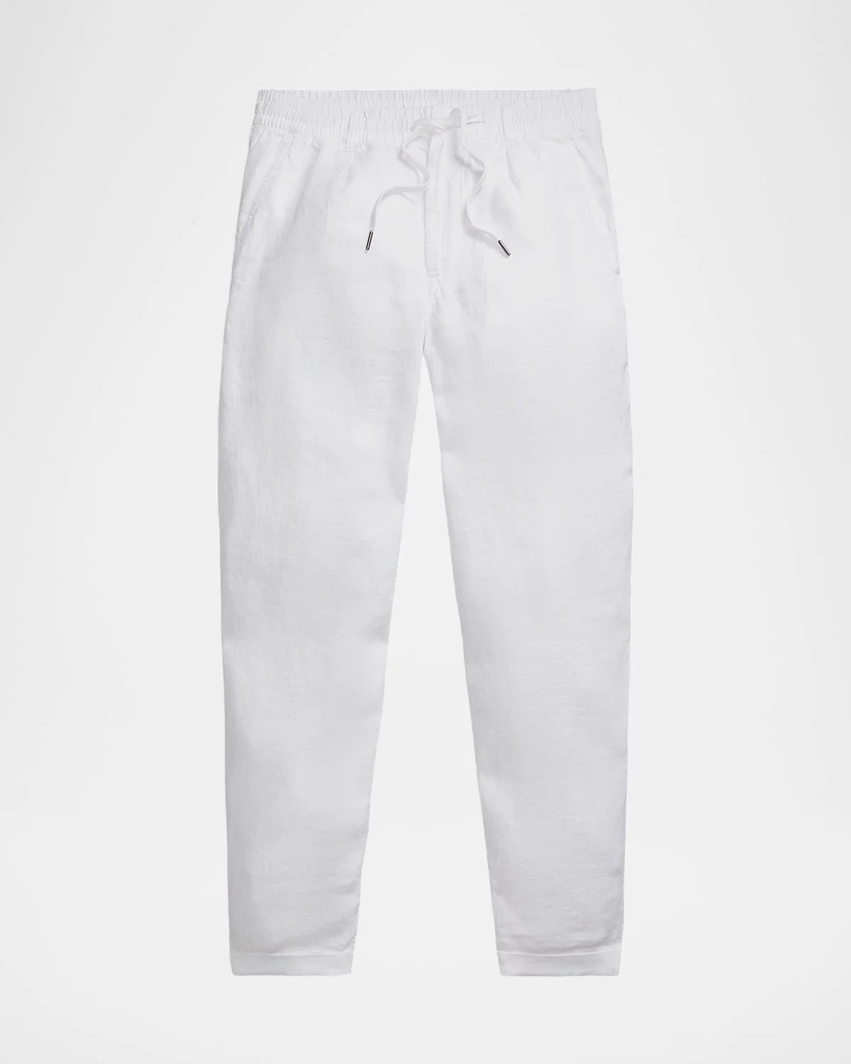 Men's Linen Pleated Drawstring Trousers - 1