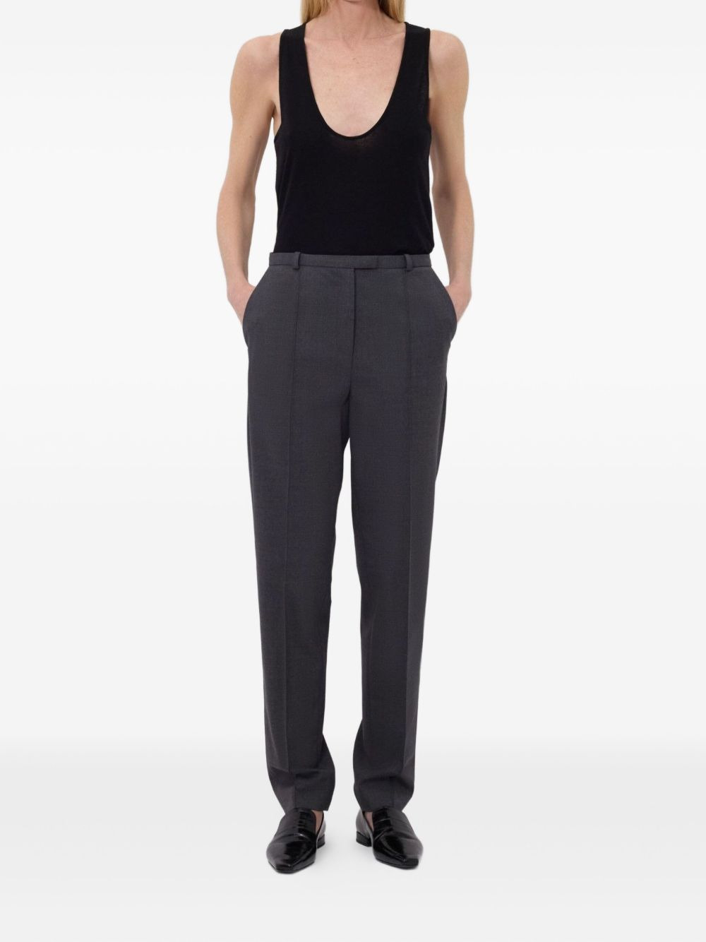Malka pleat-front fitted trousers - 2