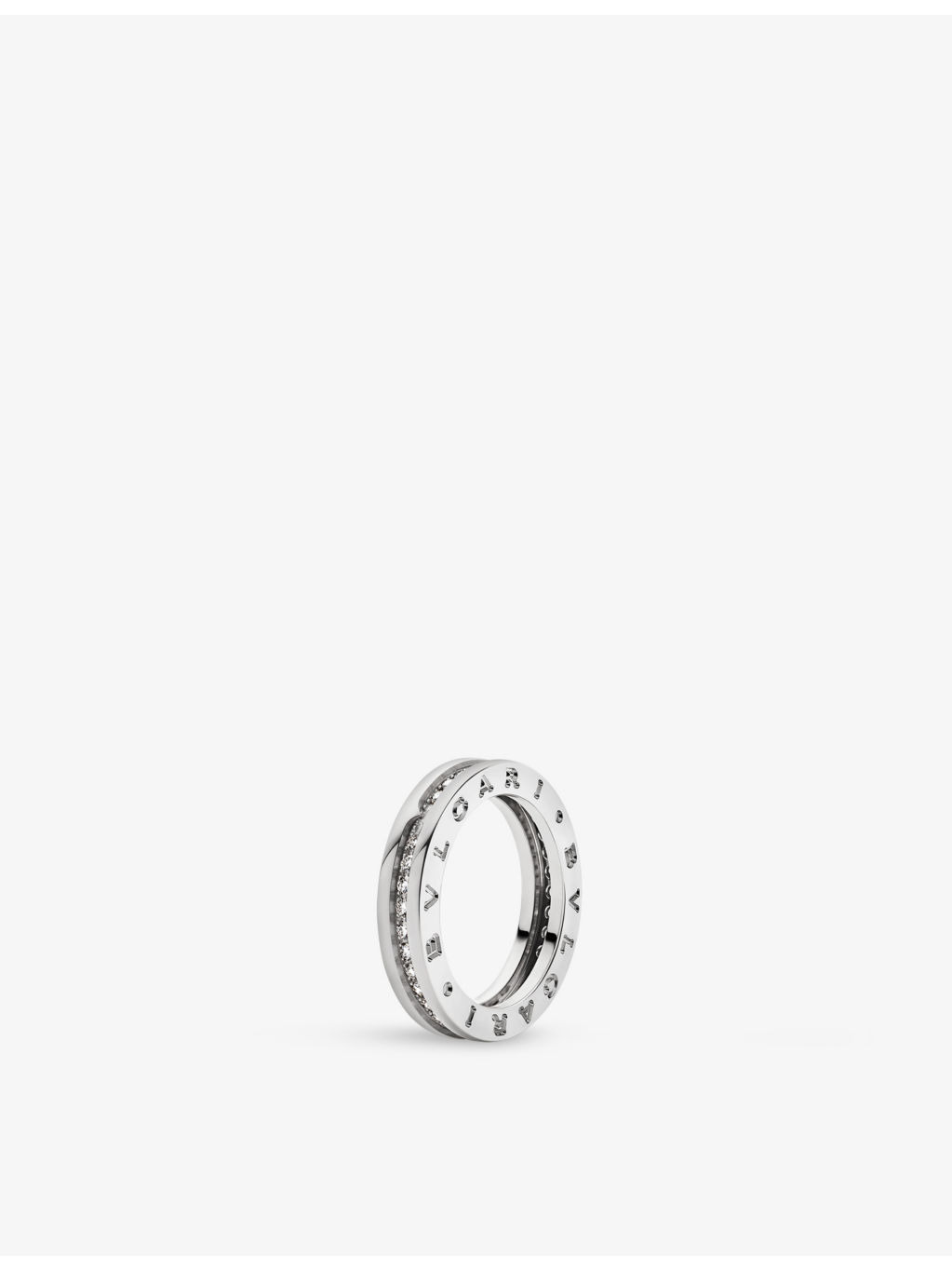 B.zero1 one-band 18ct white-gold and 0.84ct round-cut diamond ring - 1