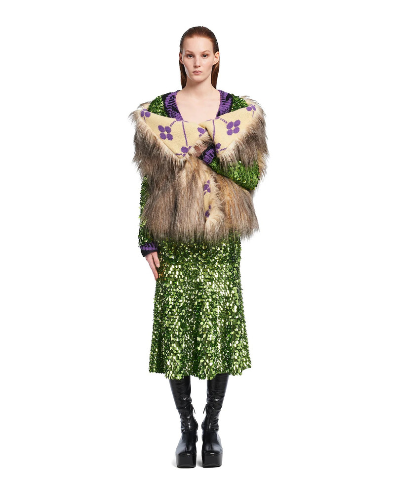 Prada Aspen and jacquard stole outlook