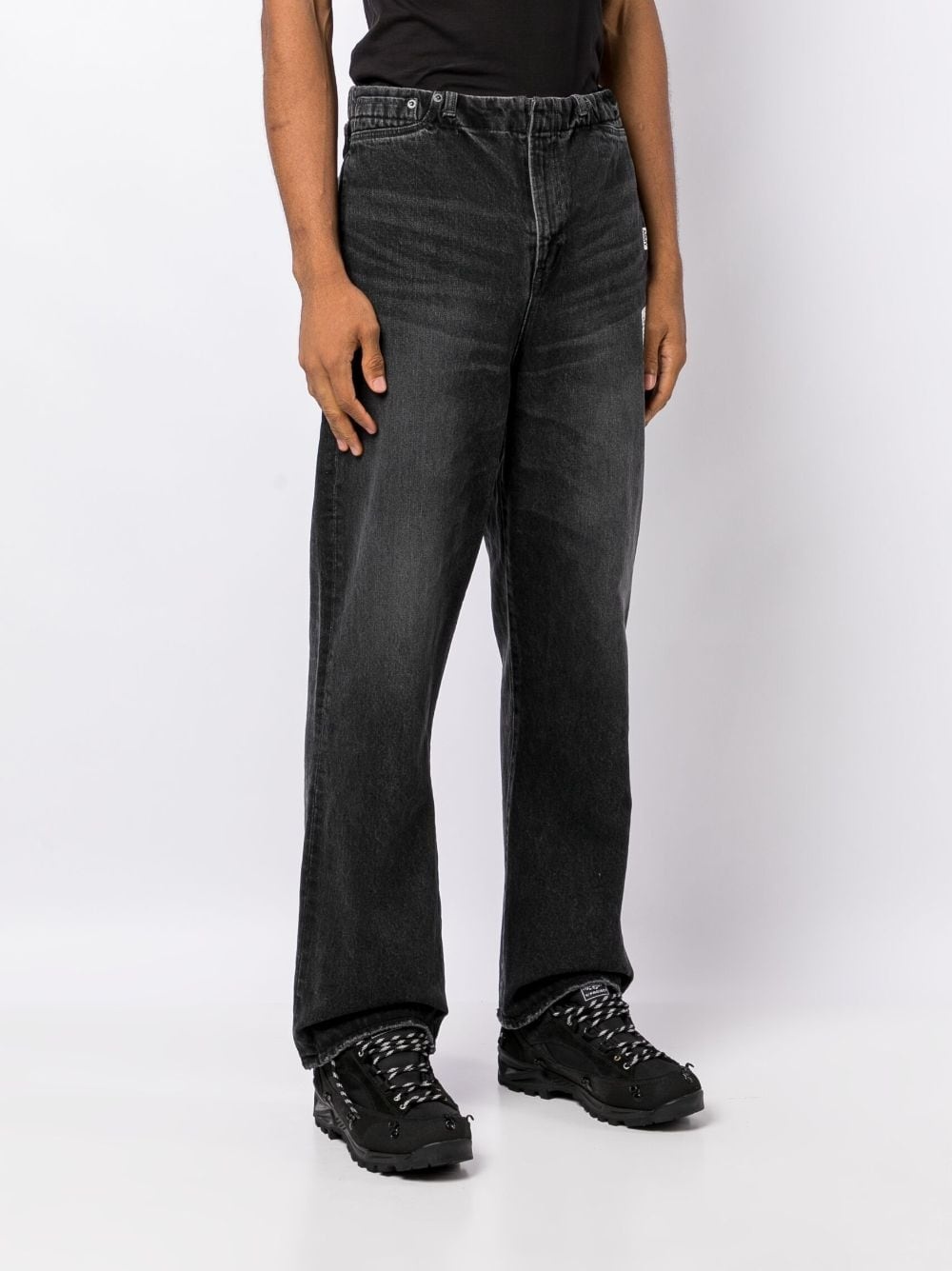 mid-rise wide-leg jeans - 6