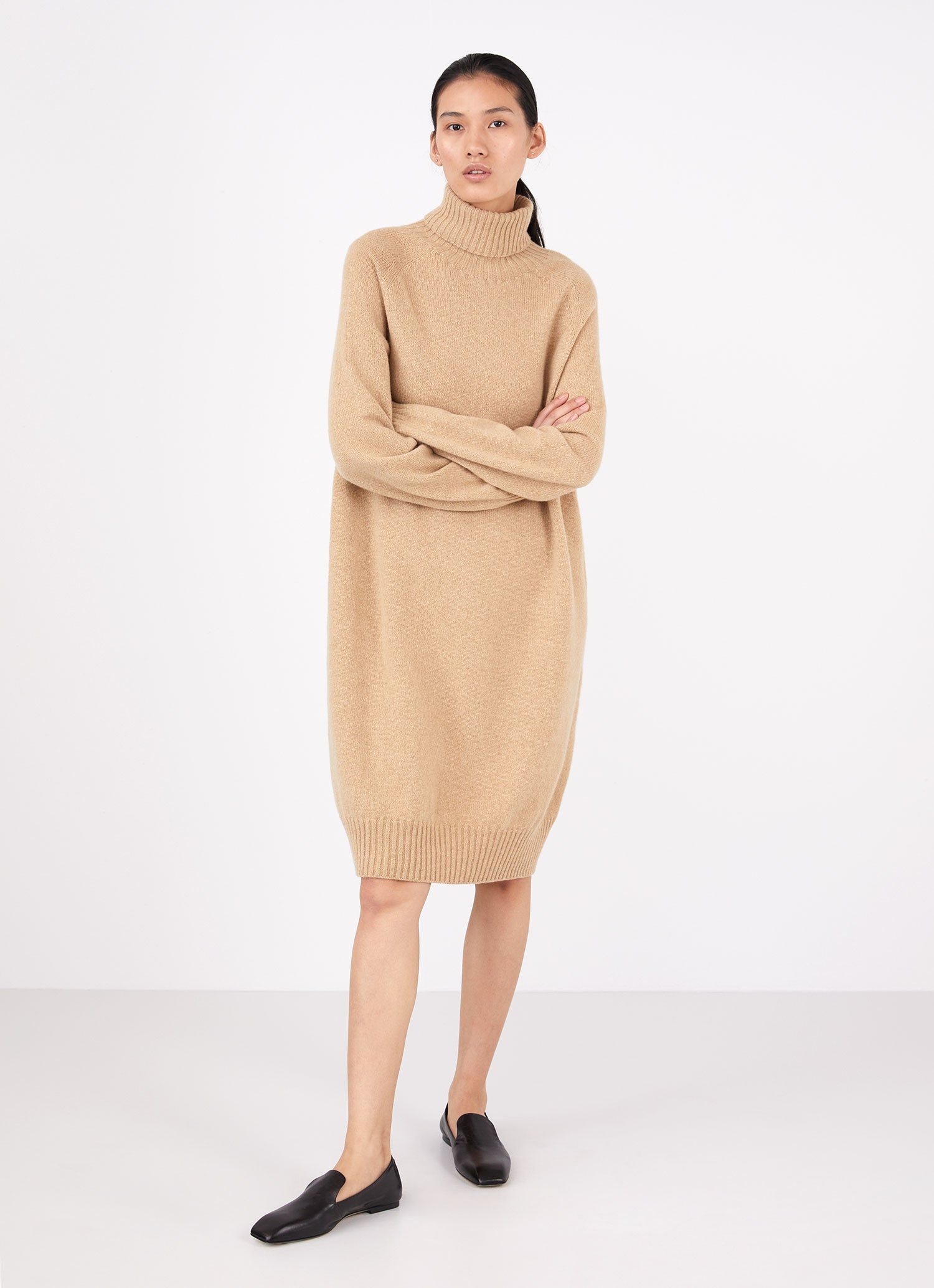 Lambswool Roll Neck Dress - 2