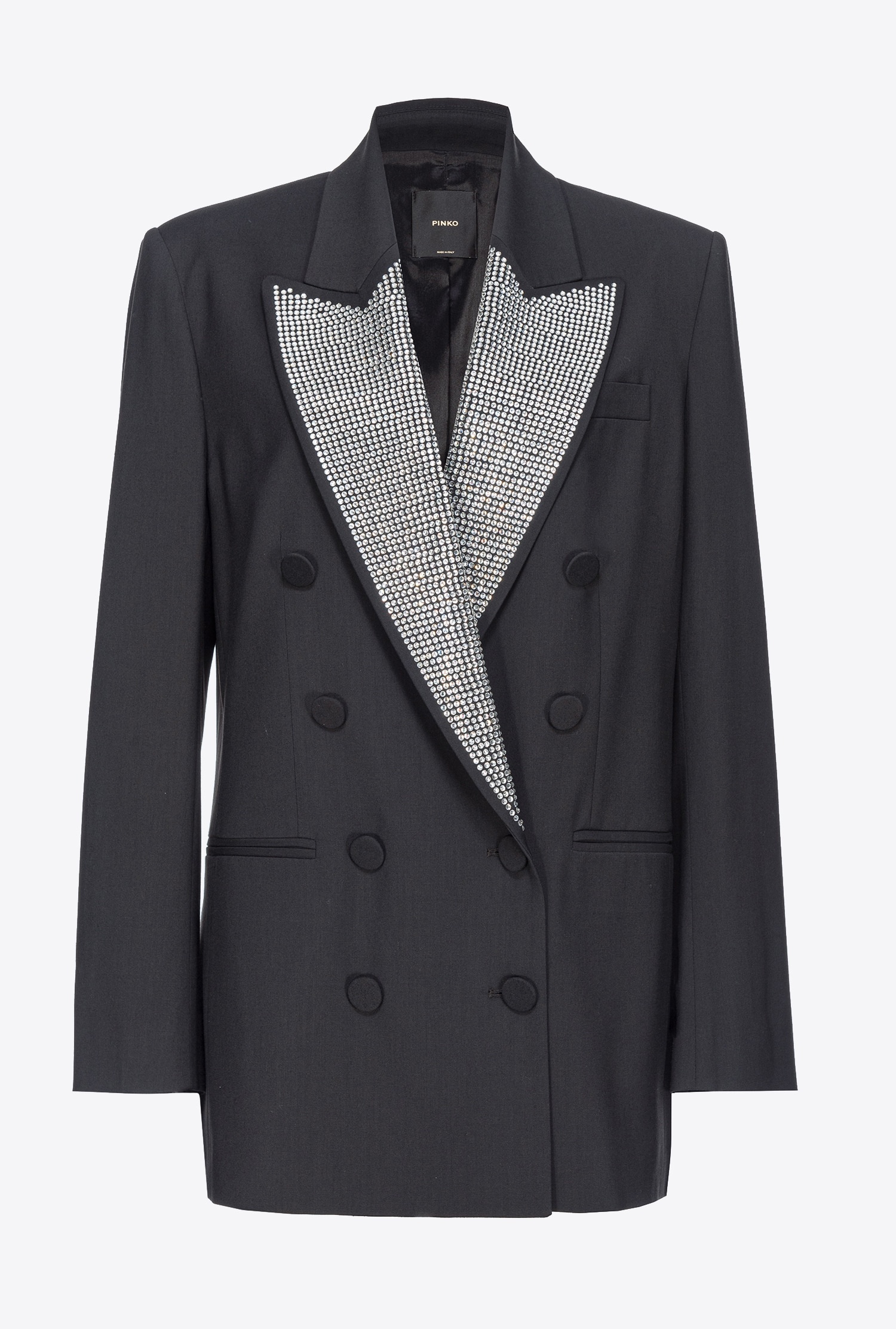 PINKO double-breasted wool-blend coat